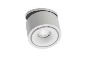 Lumexx Mini Semi LED Einbauleuchte weiss/schwarz 7W, 550lm, 2700k