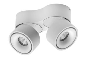 Lumexx Double LED Aufbauleuchte weiss/weiss 2x10W, 2x680lm, 2700k