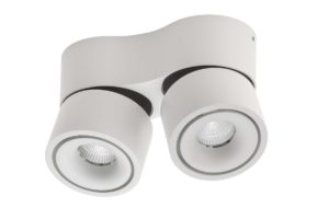 Lumexx Mini Double LED Aufbauleuchte weiss/schwarz 2x7W, 2x550lm, 2700k