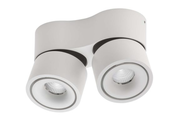 Lumexx Mini Double LED Aufbauleuchte weiss/schwarz 2x7W, 2x550lm, 2700k
