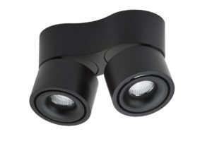 Lumexx Mini Double LED Aufbauleuchte schwarz 2x7W, 2x550lm, 2700k