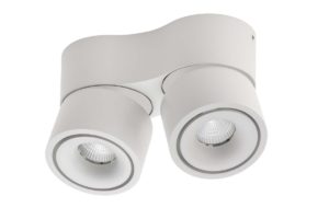 Lumexx Mini Double LED Aufbauleuchte weiss/weiss 2x7W, 2x550lm, 2700k