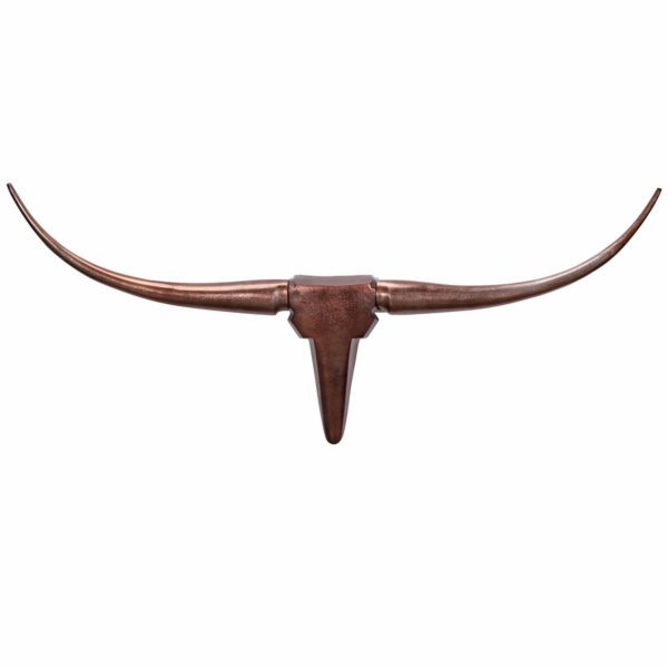 Deko Geweih Bull M WL1.394 Bronze 100 cm Aluminium Design Hoerner