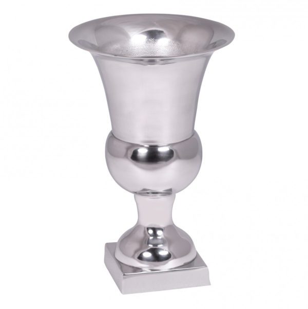 Pokal S WL1.926 Aluminium 27 x 18 cm Silber Glaenzend Design Dekoration Modern