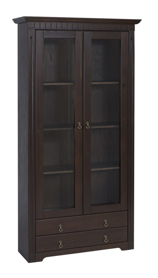 Vitrinenschrank Kolonialstil Kiefer massiv Cordoba