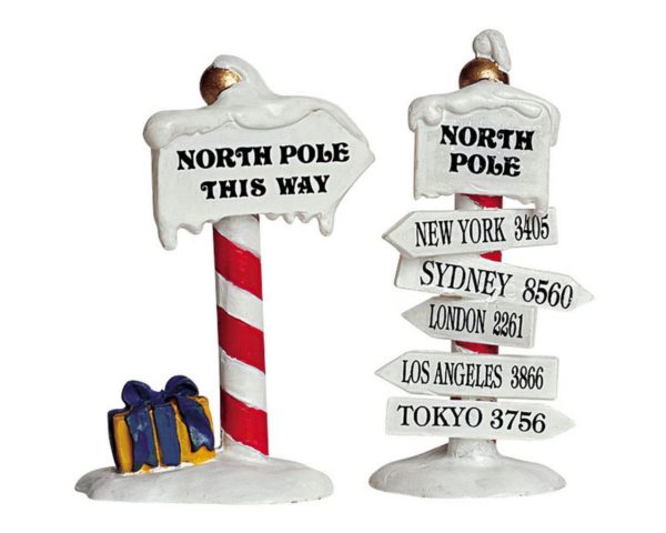 LEMAX - North Pole Signs, Set/2