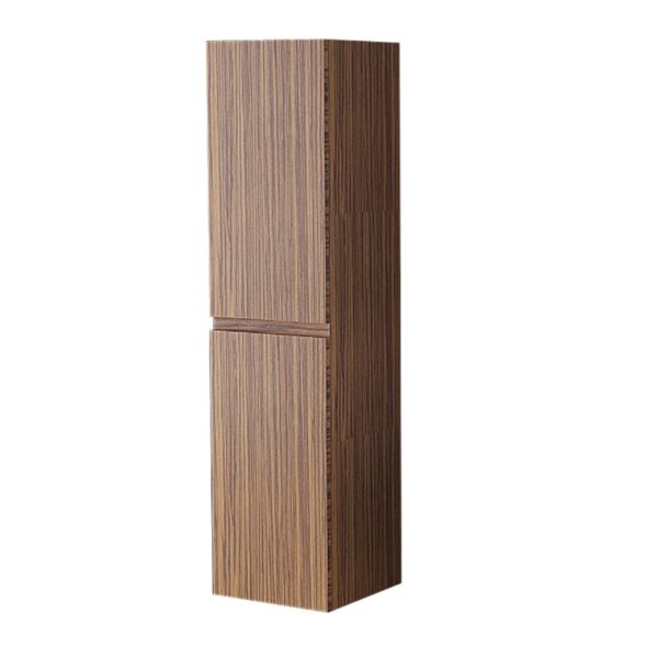 Badschrank Zug in Holzoptik-dunkel