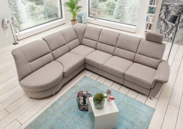 Benformato Ecksofa Parole mit elektronischer & manueller Relaxfunktion in verschiedenen Farben erhaeltlich Luxus-Mikrofaser