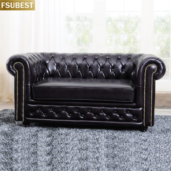 Chesterfield Leder Sofa Set Luxus Moderne Goldene Leder Chesterfield-Sofa Für Verkauf Vintage Tiefe Taste Tufted Pu Leder Sofa – Bild 6