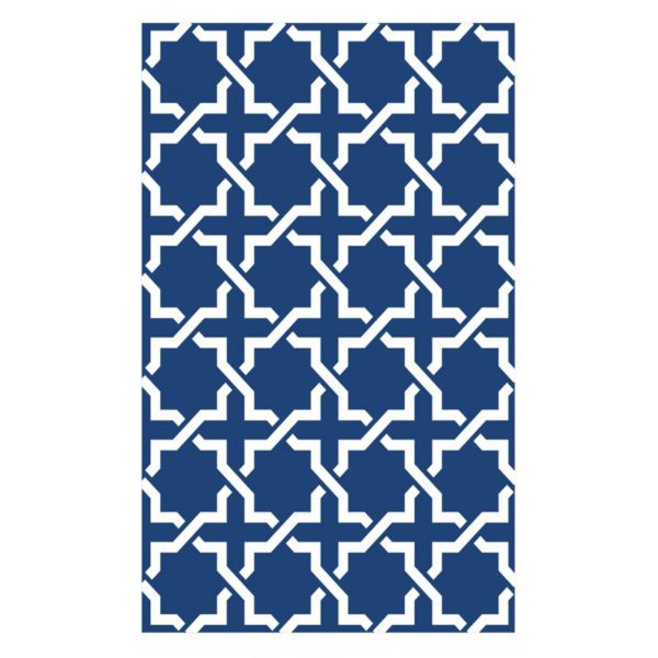 Garten Outdoor Teppich Modern blau 90x150 cm