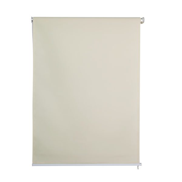 Sichtschutzrollo 1,4 x 2,3 m in beige Aussenrollo