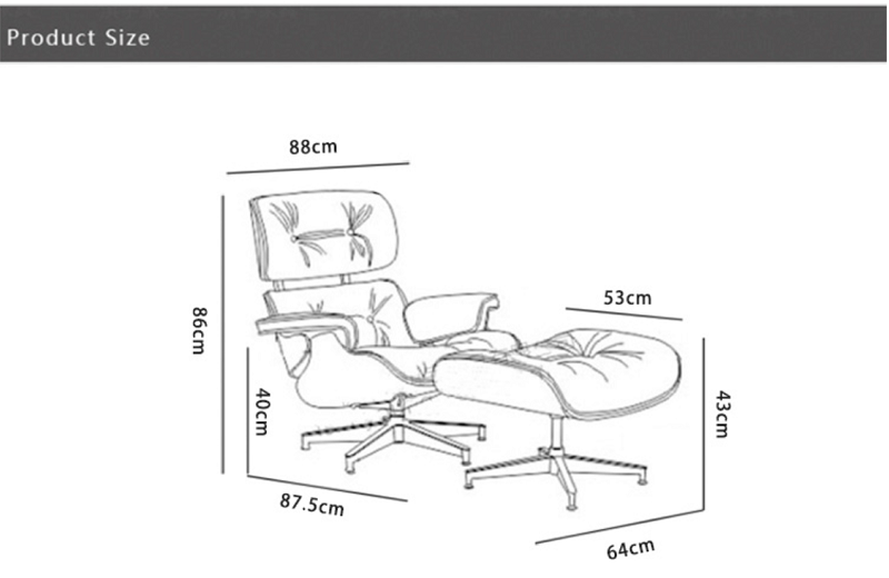 U-BEST FURNITURE EAMES LOUNGE CHAIR 5