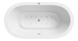 Whirlpool Badewanne LUCA weiss