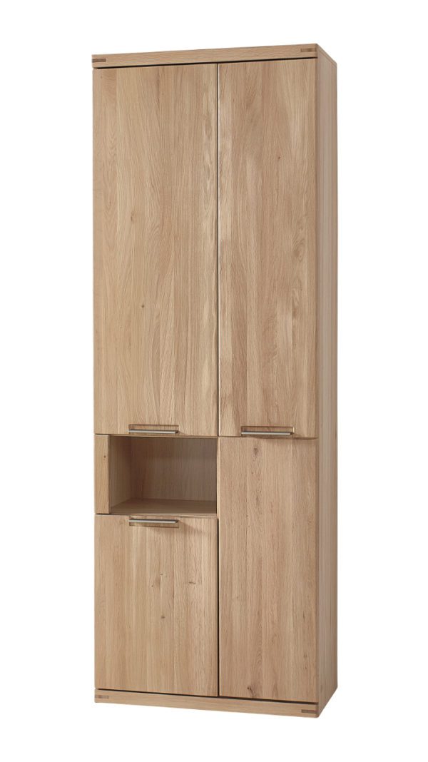 Garderobenschrank Eiche teilmassiv 70 cm Nr.01 Bianco