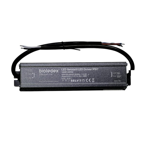 Bioledex 100W 24V DC LED Treiber IP67 wasserdichtes Netzteil fuer 24V LEDs