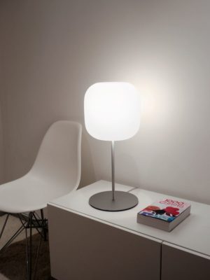 Casablanca MUREA Tischleuchte, E27, 1-flg., Alu, weiss-matt