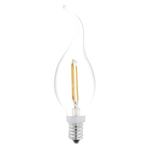 EGLO E14 LED Leuchtmittel 2W 180lm 2700K Filament Windstosskerze