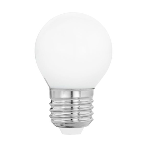 EGLO E27 LED Leuchtmittel 4W 470lm 2700K G45 Tropfen opal Filament