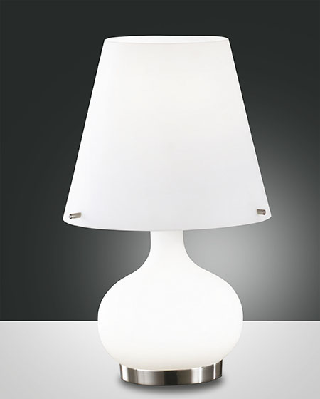 Fabas Luce Ade Tischleuchte weiss, G9, E14