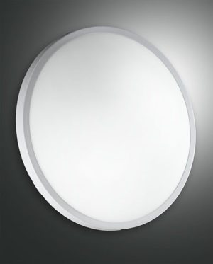 Fabas Luce Plaza Deckenleuchte weiss, IP41, E27