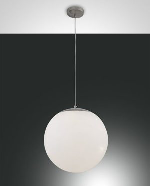 Fabas Luce Bong Kugel Pendelleuchte 400mm weiss 3x E27