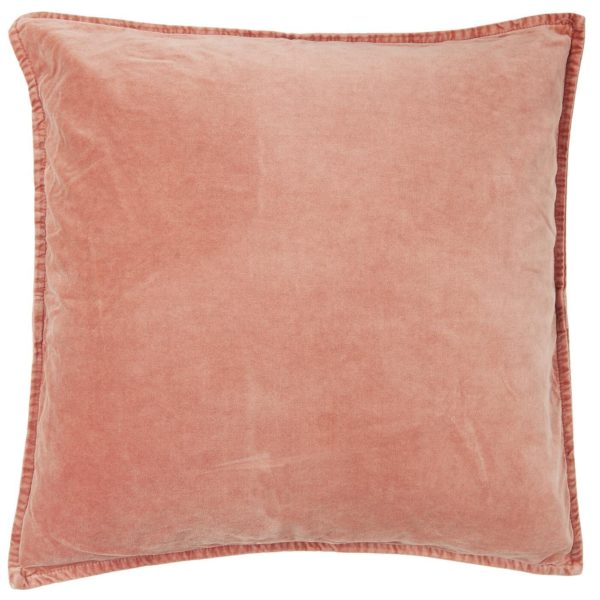 Kissenbezug Velour quadratisch, 52 x 52 cm, desert rose