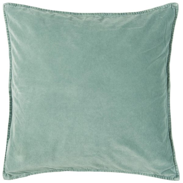 Kissenbezug Velour quadratisch, 52 x 52 cm, green mist