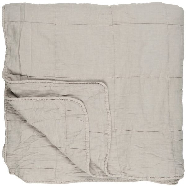 Vintage Bettdecke doppelt, 240 x 240 cm, ash grey