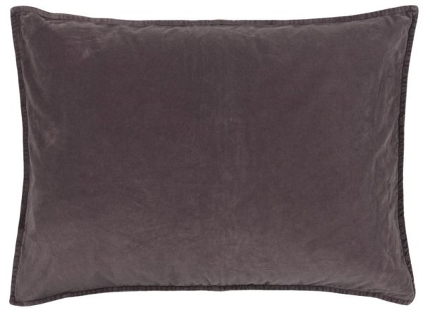 Kissenbezug Velour rechteckig, 52 x 72 cm, lila