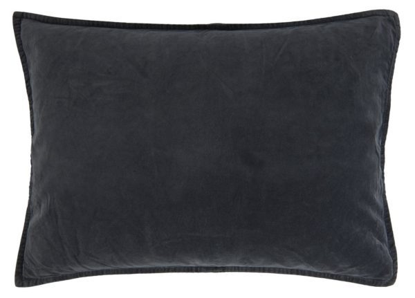 Kissenbezug Velour rechteckig, 52 x 72 cm, mitternachtsblau