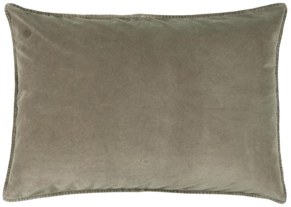 Kissenbezug Velour rechteckig, 52 x 72 cm, linen