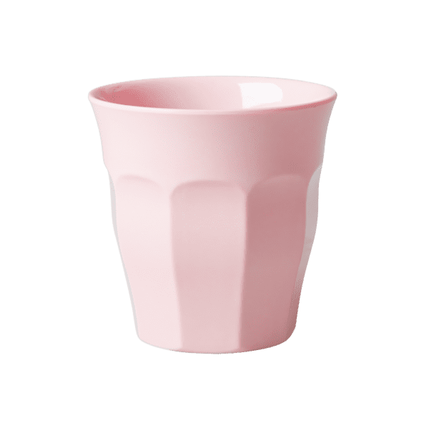 RICE Melamin Becher Medium einfarbig, Soft Pink