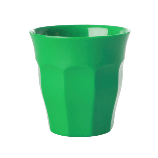 RICE Melamin Becher Medium einfarbig, Forest green