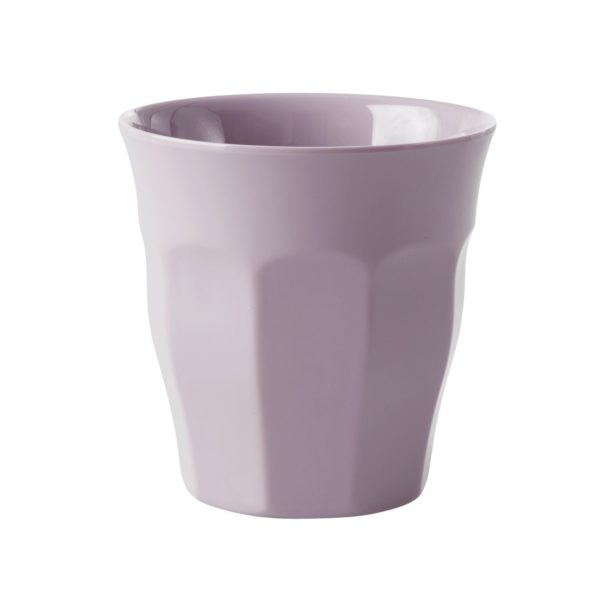 RICE Melamin Becher Medium einfarbig, Lavendel