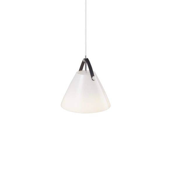 dftp Strap 27 Glas Pendelleuchte 27cm E27, weiss