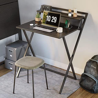 CubiCubi Kleiner klappbarer Computertisch - Schwarz / 70cm x 40cm