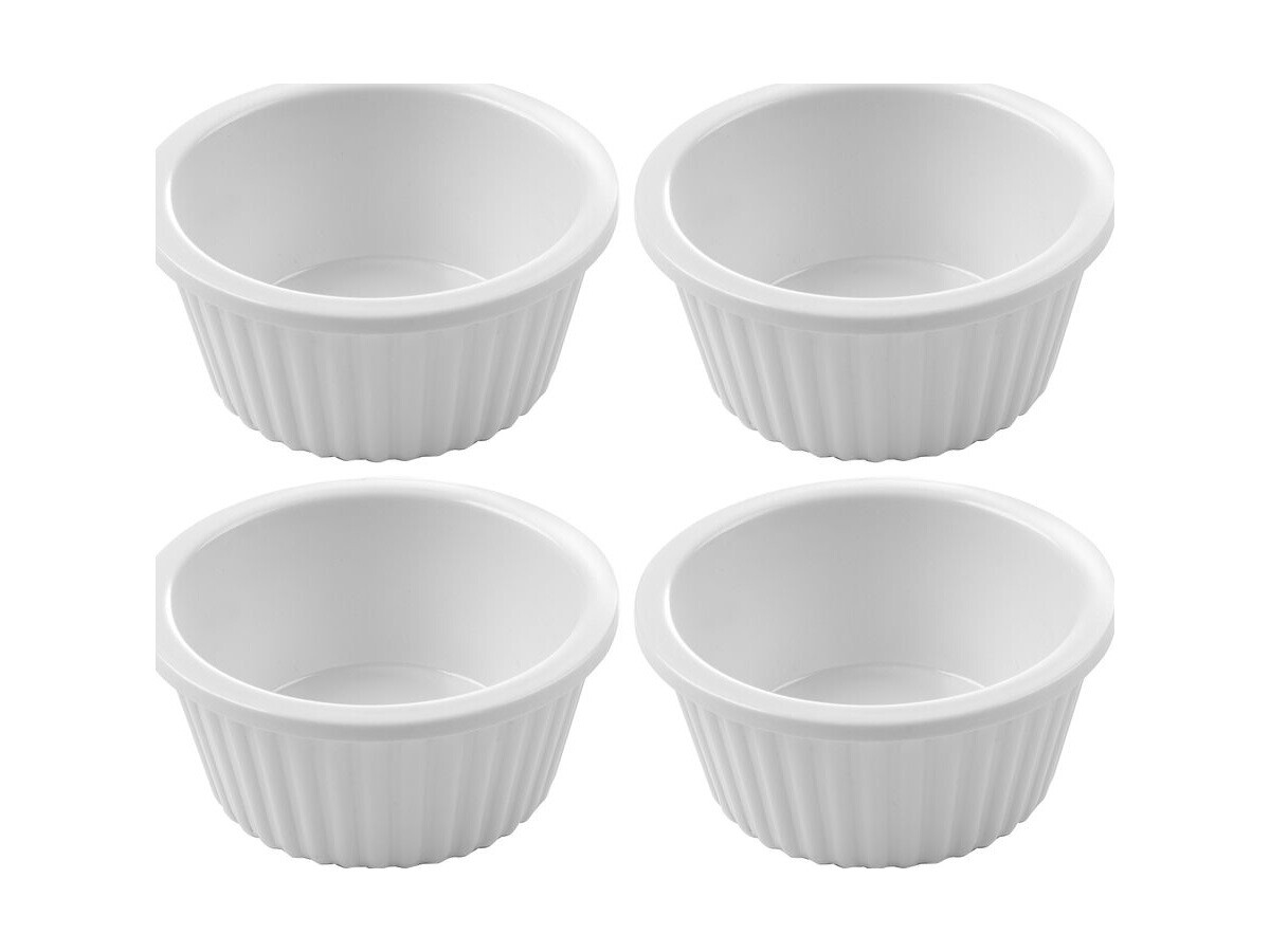 Fine Dine Auflaufförmchen 4 Stk, 35 ml, Geriffelt