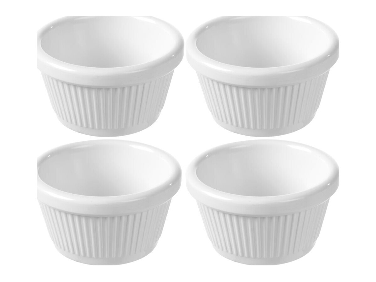 Fine Dine Auflaufförmchen, 4 Stk, 50 ml, Geriffelt