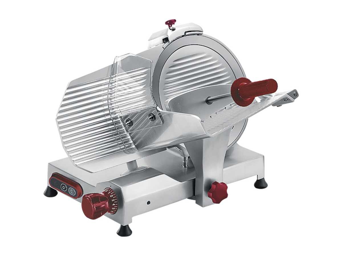 Aufschnittmaschine Ohaus, Messer 250 mm, Schnittstärke 0-13 mm, BTH 57 x 56 x 47,5 cm