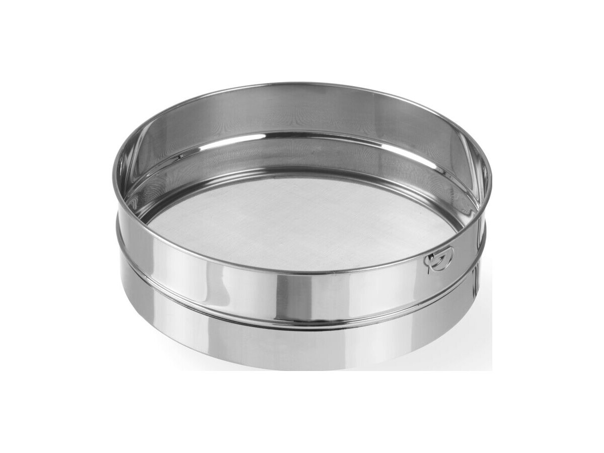 Backsieb für Puderzucker, rund, mit Aufhängöse, Ø250x(H)75mm