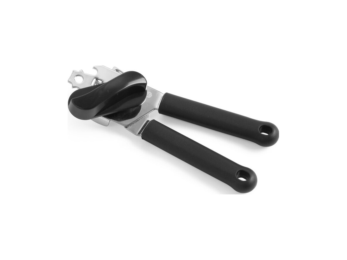 HENDI Dosenöffner aus Edelstahl, Länge 180 mm, Schwarz