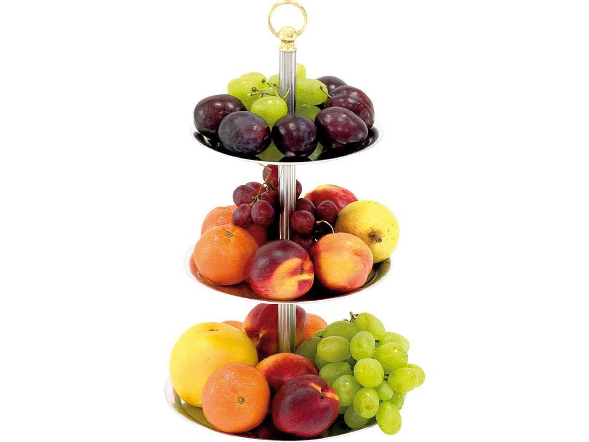 Etagere, 3-stufig, Höhe 42 cm