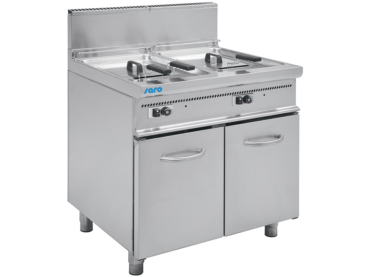 Saro E7/FLG2V13 Gas Fritteuse 2x 13 Liter, 22,4 kW, 800 x 700 x 850 mm