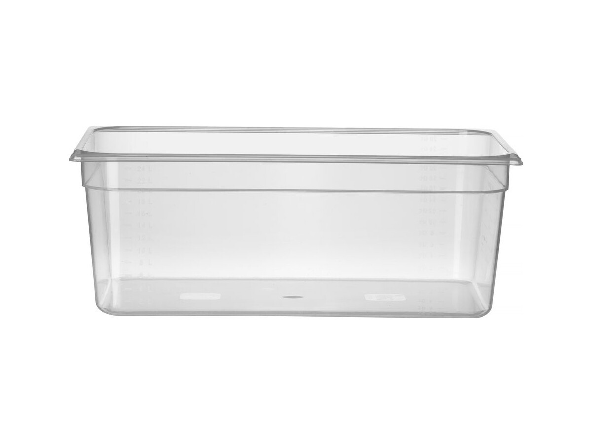 HENDI Gastronorm Behälter GN 1/1, transparent, ohne Deckel, 28L
