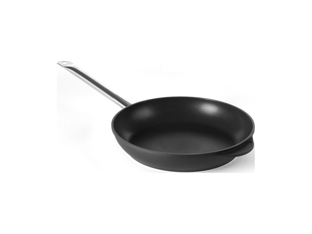 Induktionsbratpfanne mit Antihaftbeschichtung und Edelstahlgriff