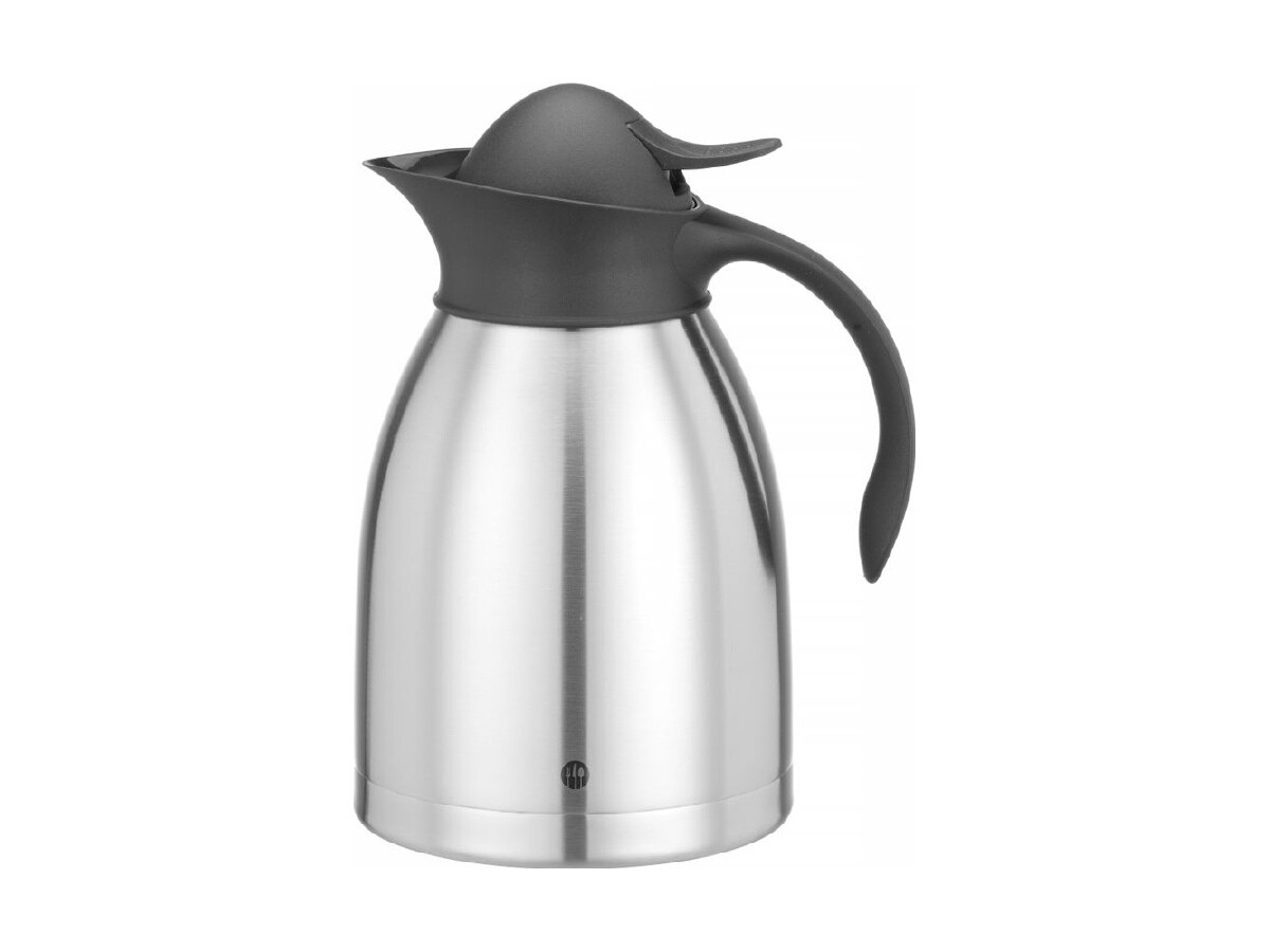HENDI Isolierkanne 1,5 Liter, doppelwandiger Edelstahl