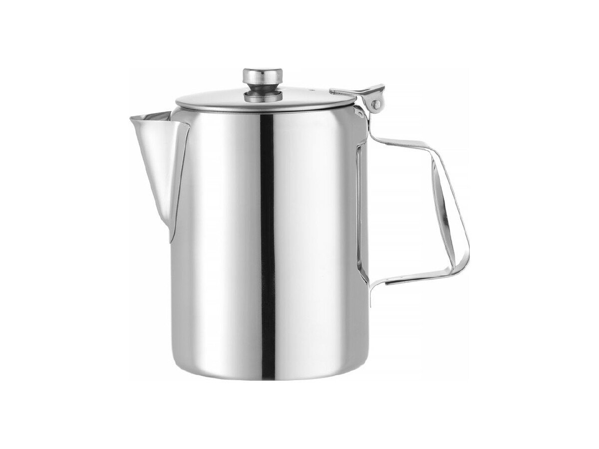 HENDI Kaffee-/Teekanne mit Klappdeckel 0,6 Liter