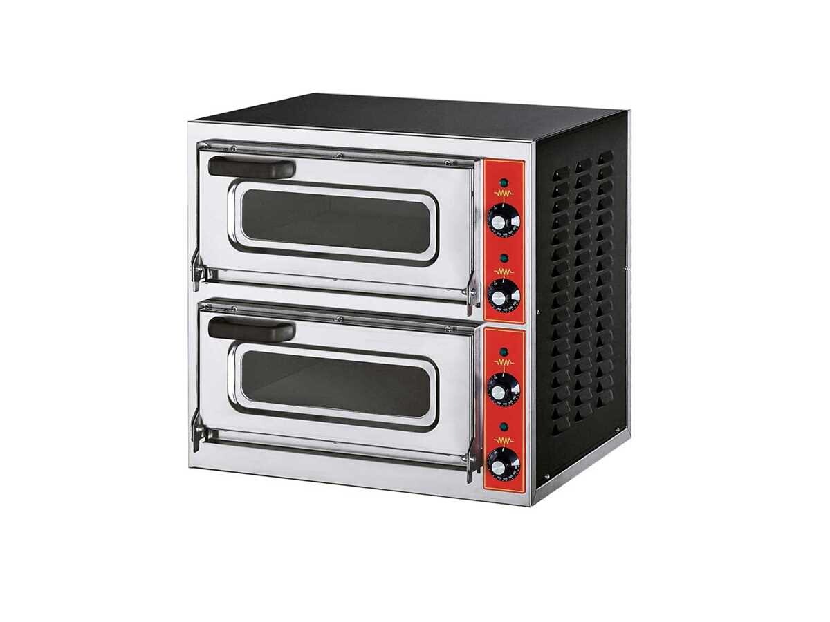 Pizzaofen klein und kompakt mit zwei Kammern für Pizzen bis zu Ø 400 mm