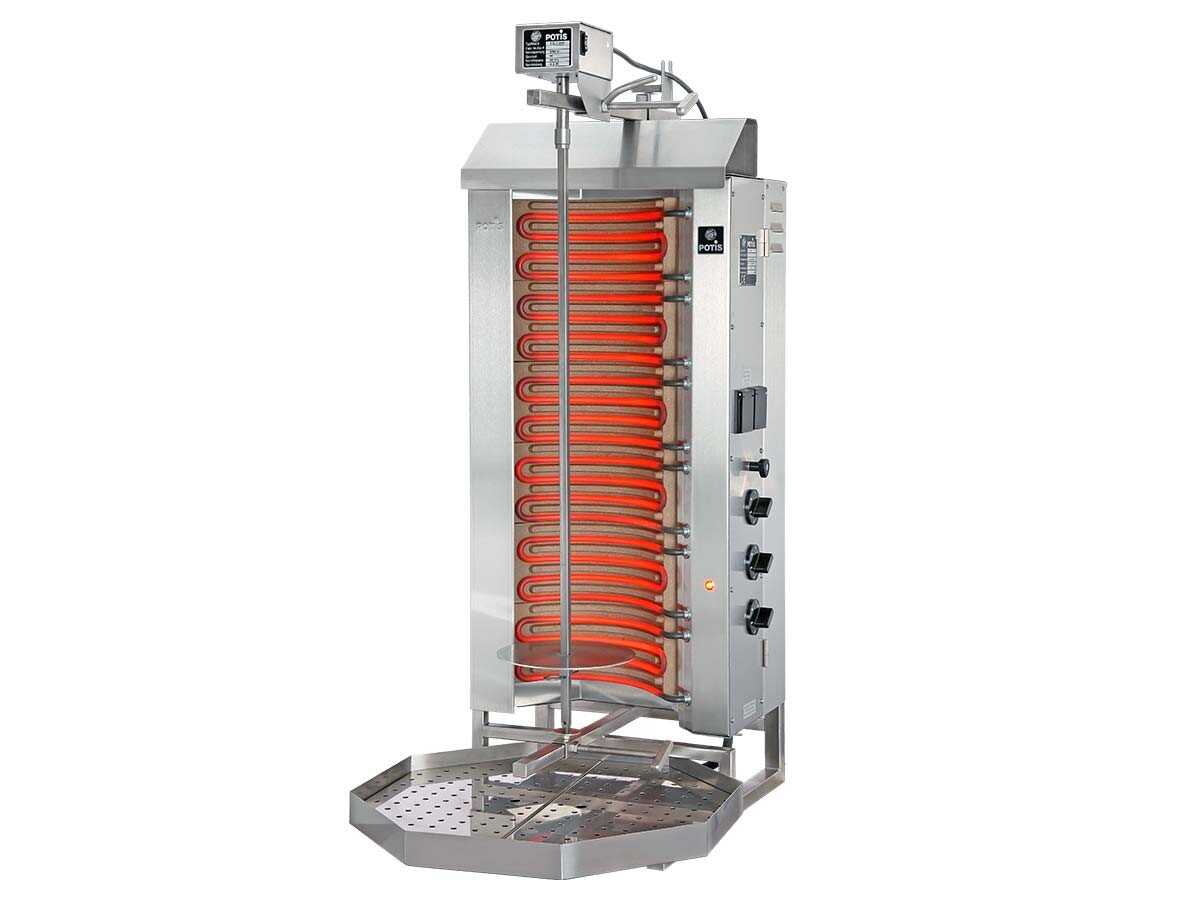 Potis E3-S Elektro Dönergrill, max. 50 kg Fleisch, 9,0 kW, BTH 500 x 650 x 1120 mm