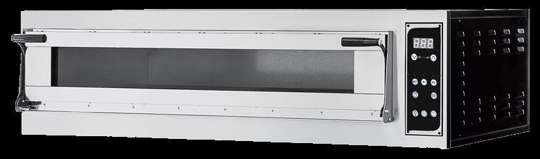 Prismafood Pizzaofen Virtuoso 4 Digital mit 1 Backkammer für Pizzen 4x Ø35 cm, BTH 110 x 107,4 x 41,3 cm